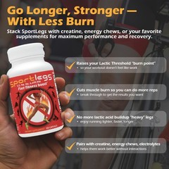 SPORTLEGS Pre-Exercise Metabolic Primer for 120 Count (Pack of 1), One Color