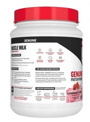 Muscle Milk Genuine Protein Powder Strawberries ‘NCrème 30.9 oz NSFSport -SEP/27