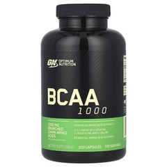 Optimum Nutrition, BCAA 1000 Caps, MegaSize, 1,000 mg, 200 Capsules, Amino Acids