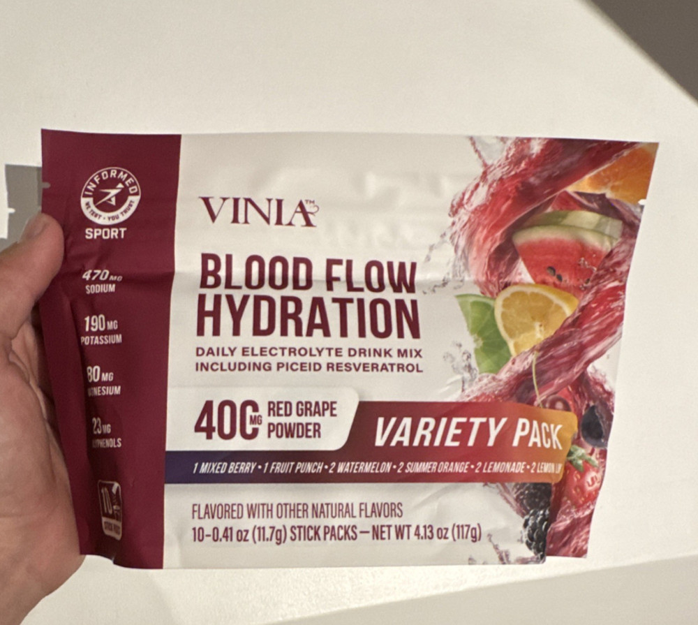 VINIA Hydration Electrolyte Powder Variety Pack 10ct 4.13oz Exp12/2026