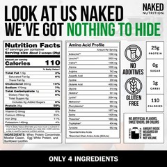 Naked Protein Powder Blend – Whey Casein And Egg Protein Only 4 Ingredients