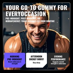 Creatine Monohydrate Gummies, NSF Certified, 5g Dose for Men & Women to Suppo…