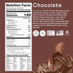 OWYN Dairy-Free Protein Powder 20g Protein, Probiotics, Greens, Pea, Chia, Pumpk