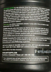 MFIT SUPPS – HAZARD Non-Stimulant Pump Formula – Raspberry Lemonade – Exp 2/2026
