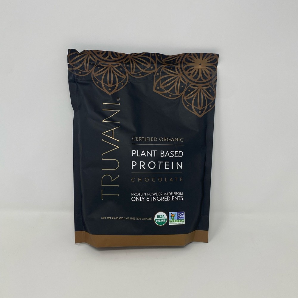 Truvani Chocolate Plant Protein Powder 23.63 oz – Exp 12/2020