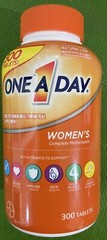 ONE A DAY WOMEN’S MULTIVITAMIN MULTIMINERAL SUPPLEMENT 300 TABLETS