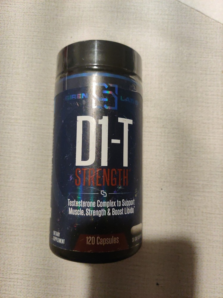 Siren Labs D1-T Strength Test Booster 120 Capsules – NEW