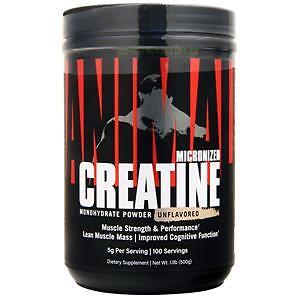 Universal Nutrition Animal Creatine Monohydrate Powder Unflavored 500 grams