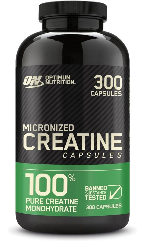 Optimum Nutrition 100% Pure Micronized Creatine Monohydrate 2500mg 300 Capsules