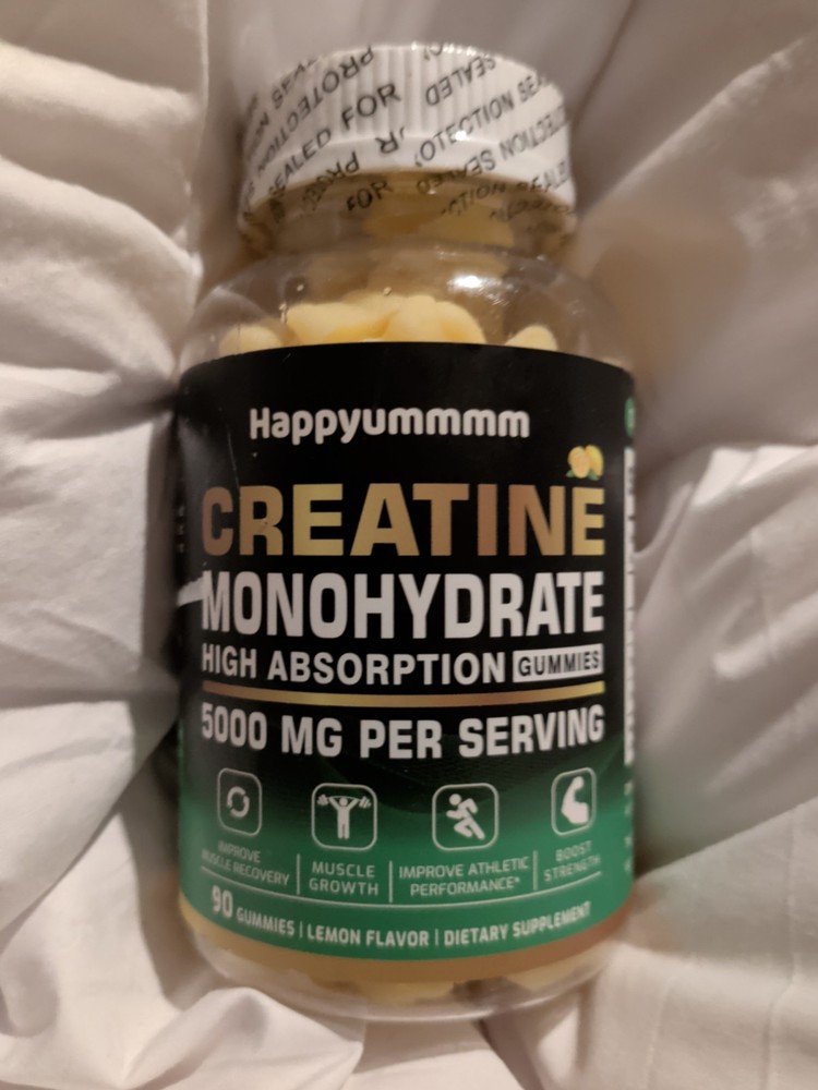 Creatine Monohydrate 5000MG 90 Gummies Lemon Flavor 10/26