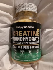 Creatine Monohydrate 5000MG 90 Gummies Lemon Flavor 10/26