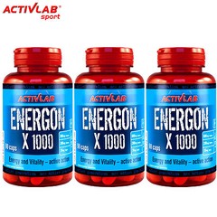 Energon X 90-270 Caps. Guarana Ginseng Taurine Magnesium Vitamin B6 Energy Pills