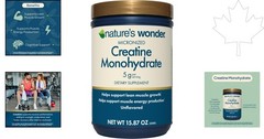 5g Micronized Creatine Monohydrate Powder, 90 Servings – Unflavored, Gluten-Free