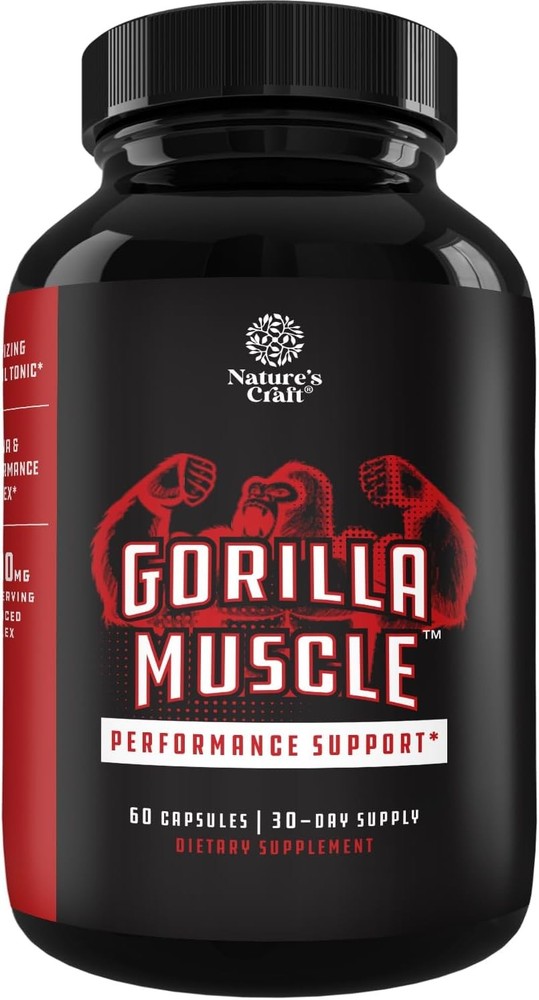 Natural Men s Strength Supplement Horny Goat Weed Maca 60ct