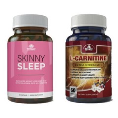 Skinny Sleep Support Weight Management & L-Carnitine Heart Health Supplements