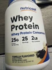 Nutricost Whey Protein Concentrate (Vanilla) 2LBS 2 Pound (Pack of 1)