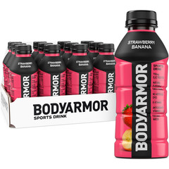 BODYARMOR Sports Drink, Strawberry Banana, Electrolyte Drink Hydration, 16 Fl Oz