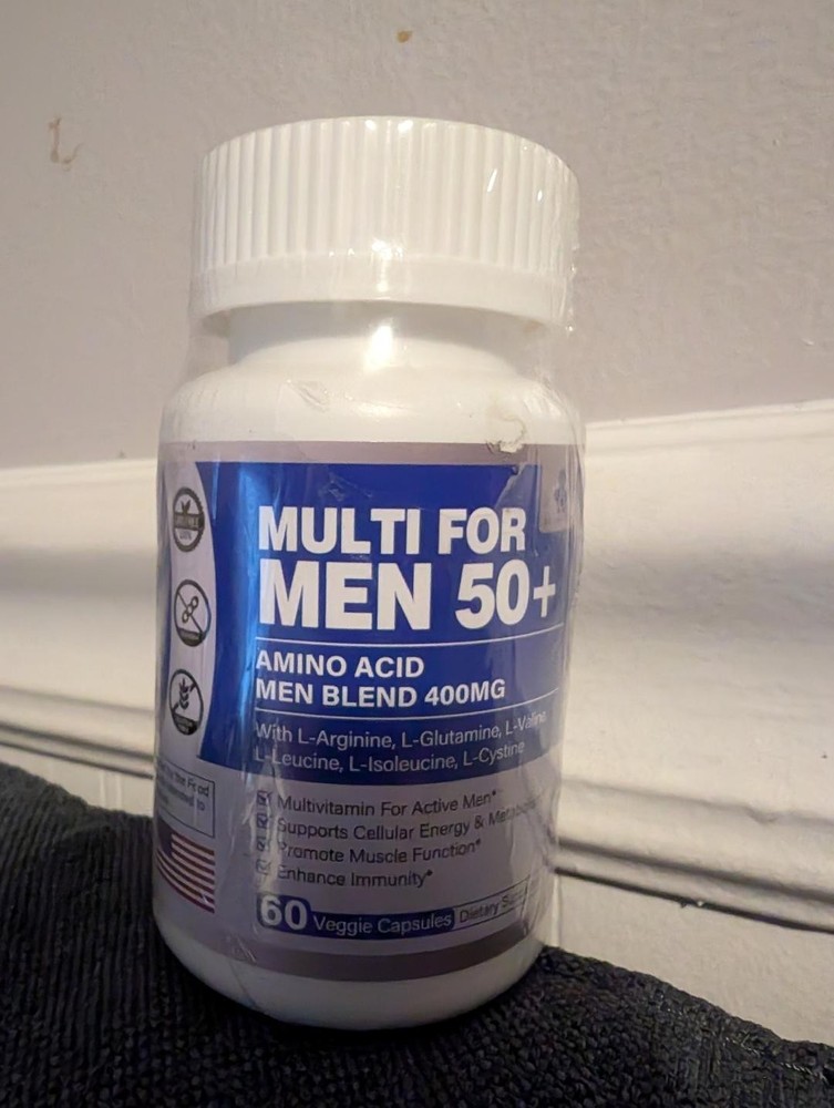 Lulupaxton Multivitamin for Men 50+/ Amino Acid men Blend 400mg. 60 caps. 03/26