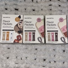 Lot Of 3 Gainful Flavor Packets, 14 Per Box – See Pic For Flavors – Exp 08/2026