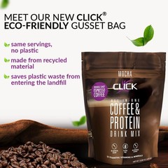 Click Coffee & Protein Powder Bag – Mocha