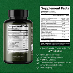 Berlin Protocol- Bodybuilding & Men’s Health Support- 3 Bottles- 270 Capsules