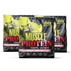 Muscle Whey Protein Powde , 15LB 204 Servings