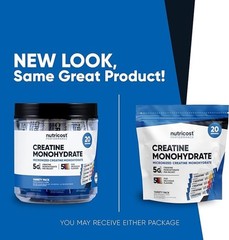 Nutricost Creatine Monohydrate Variety Stickpacks (5 Flavors, 20 Servings)