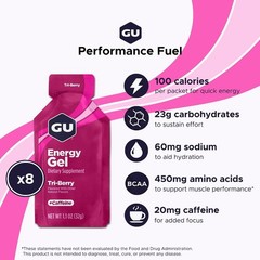 GU Energy Original Sports Nutrition Energy Gel | Vegan, Gluten-Free | 8-Count