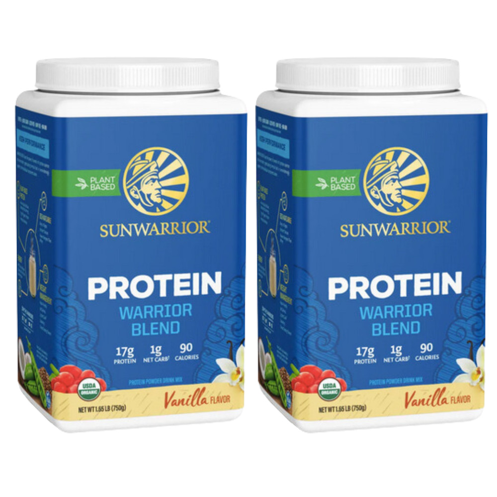 **2pack** SunWarrior – Warrior Blend Protein – Vanilla (750g)