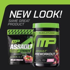 MusclePharm Assault Energy & Strength Pre Workout – 30 Servings, Melon Hwachae