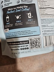 Javvy Protein Coffee French Vanilla 20 Servings 12.8oz Exp 12/2027