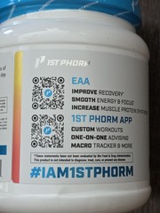 1st Phorm EAA Powder Tropical Mango Gluten Free 60 Servings 1.43 lb