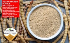 Mesquite Powder USDA Certified Organic Non GMO, Vegan Protein Superfood Natural