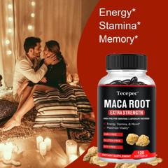 Maca Root Extra Strength 4000mg Per Serving (Lepidium Meyenii), Energy, Stamina