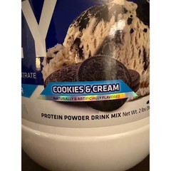 USN BlueLab 100% Whey Protein Powder Cookies and Cream 2lb 25g Protein 5.3g BCAA