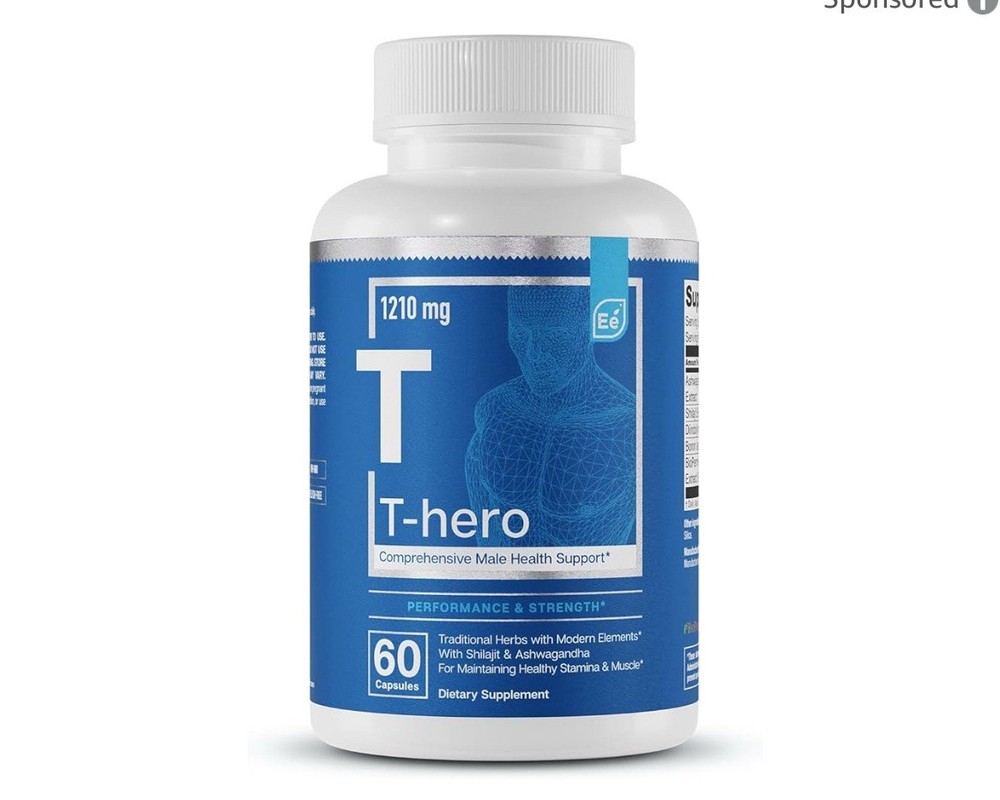 Essential Elements T-Hero Advanced Male Health Support Supplement New Exp. 04/26