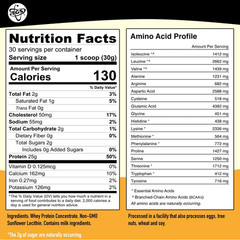 Whey Protein Powder Unflavored Unsweetened 2lb Soy Free Gluten Free Keto