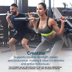 5g Micronized Creatine Monohydrate Powder, 90 Servings – Unflavored, Gluten-Free