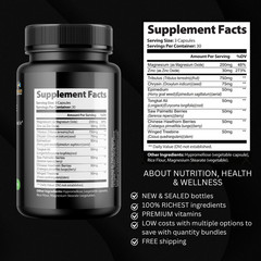 PURO- Bodybuilding & Weight Support- 3 Bottles- 270 Capsules