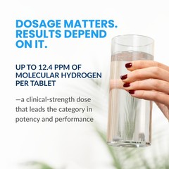 Rejuvenation Molecular Hydrogen Water Tablets: 12 ppm H2 – Hydrogen & Magnesi…