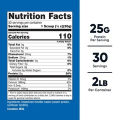 Nutricost Casein Protein Powder 2lb – Micellar Casein, Gluten Free, Non-GMO