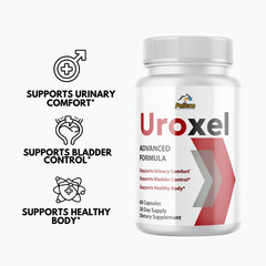 Uroxel- Prostate & Urinary Support- 3 Bottles- 180 Capsules