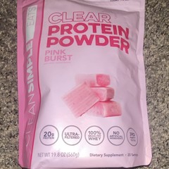 Clean Simple Eats Clear Whey Protein Isolate Powder Pink Burst 19.8 oz 20 Serv