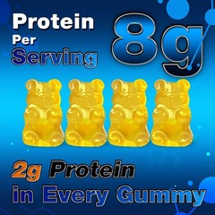 duwhot Whey Protein Gummies Sugar Free, Low Calorie 8g Protein Per Serving, E…