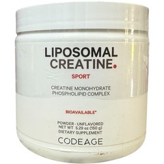(2) Codeag Sport, Liposomal Creatine Powder, Unflavored, 5.29 oz (150 g) 09/2026