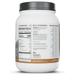 Levels Grass Fed Whey Protein Powder, Double Chocolate, 21 Serv