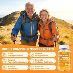 Liposomal Vitamin C Gummies 1000mg for Adults: Vitamin C Chewable Gummy with Zin