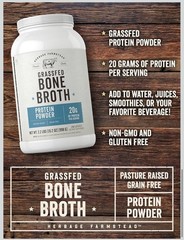 Herbage Farmstead Grassfed Bone Broth Protein Powder 2.2 lb 35.2 oz New Sealed