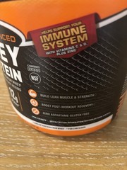 Body Fortress Super Advanced Whey Protein Powder Strawberry 1.78 lb Gluten-Free