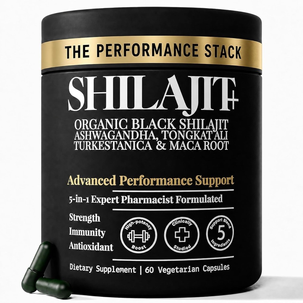 Highest Potency Black Shilajit for Men -80% Fulvic Acid – Natural Test Booster